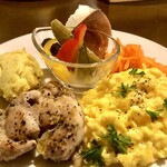 クッチーナ イタリアーナ 柿崎 - ピッツァセットの前菜盛り合わせ