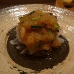 すし処 ひさ田 - 小ふぐの湯引き辛味大根おろしアップ