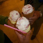 サーティワンアイスクリーム AKIBAトリム店 - 戦士三人衆による勝利の乾杯！