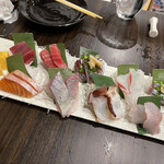 一っ福 - 刺身の盛り合わせ2人前