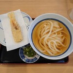 おうどん 瀬戸晴れ - 冷かけとちくてんハーフ
