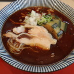 まるぎん商店 - 移転前,冷やし家康らぁめん,天狗ナス入り,20160822,まるぎん商店(愛知県岡崎市)食彩品館.jp撮影