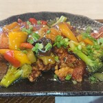 ガスト - 彩り野菜の黒酢から揚げ熱々品