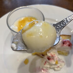 イタリア食堂nono - ゆずのソルベの上にはジュレが✨