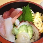 円 - 横浜平日ランチ♪850円
            ちらし寿司。
            通った店の安心できる美味しい料理。幸せ！