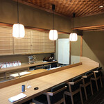 せん田 - カウンターの一角