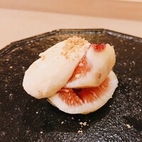 日本料理 川島 - 唐津のイチジク湯葉ソース