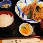 釜めし割烹　花子 - 日替り定食(ミックスフライ)