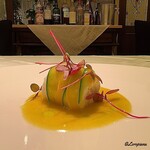 プチレストラン ブーケ・ド・フランス - 帆立のムースとオマール海老のカネロネ仕立