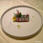 プチレストラン ブーケ・ド・フランス - 秋刀魚とジャンボン･クリュと大葉のプレッセ