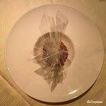 プチレストラン ブーケ・ド・フランス - カルタフィッタで包んだ九絵と帆立のブイヤベース仕立