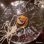 プチレストラン ブーケ・ド・フランス - キャビアとフィンガーライムで味わう眞子鰈のタルタル