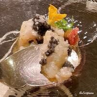 プチレストラン ブーケ・ド・フランス - キャビアとフィンガーライムで味わう眞子鰈のタルタル