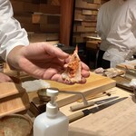 鮨 銀座 おのでら - ミソを咬ませて