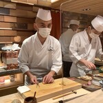 鮨 銀座 おのでら - 気合入ってます！！