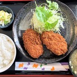 ひの亭 - カニクリームコロッケ定食