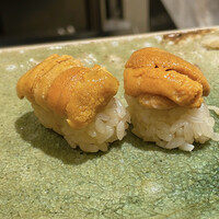 鮨 七海 - 根室のバフンウニ食べ比べ