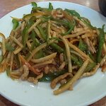 台湾料理 龍華 - 青椒あんかけ焼きそば（アップ）（2022.9-1）