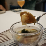 星のや沖縄 ダイニング - ・車海老と茄子の前菜 <器> 紺野 乃芙子