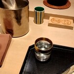 Nishikawa - 日本酒の入れ物は菊乃井さんと一緒ですね。
