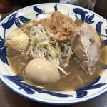 豪麺 マルコ - 特小らーめん 細麺 全マシ(ヤサイ以外) (750円)