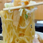 食堂 はせ川 - 東京製麺のやや細めの中太麺