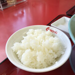 くるまやラーメン - 半ライス