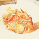 タールムビアンコ - ﾗﾝﾁのﾄﾏﾄ味のﾊﾟｽﾀ　900円