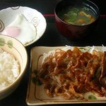 お食事処 鶴の恩返し - 豚みそ定食