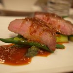 OGINO organic Restaurant - メイン：岩中豚のソテー　マデラ酒のソース