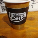 ライトハウス コーヒー アンド ビアー - アメリカーノ　Hot(セット￥200)。
お茶と本格的なコーヒーも味わえて何だかラッキー笑