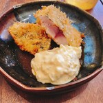 めしや コヤマパーキング - レアな鯵フライ