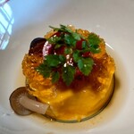 閑祥庵 禅紫 - 南京豆腐の断面の質感