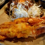 栄夏 - 海老フライのアップ