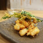 竹内酒造 - 貝柱と三つ葉のかき揚げ(500円)