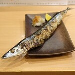竹内酒造 - 新さんま塩焼き(580円)