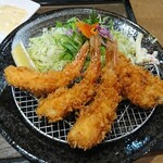 Katsu Zen - 海老 3尾・ヒレカツ 1個・サラダ