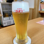 そば処 膳家 - 生ビール　お通しがあるといいなあ