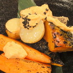 万事快調 - 【2013年4月】焼き野菜の酒盗あんかけ880円！