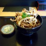蔵 - ごぼう入り野菜かき揚げそば（650円）