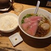 Menya Nishikawa - 特製牛骨麺+味玉+ライス