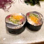 不動前 すし 岩澤 - 鯵の海苔巻