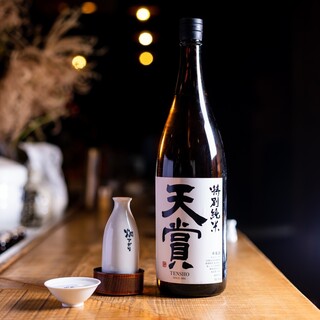 Many types of Japanese sake, from warm to cold.