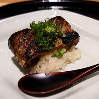 西麻布野口 - 秋刀魚の肝焼きに餅米