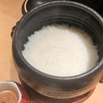 まき村 - 新米の土鍋ご飯