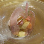 Derire - デザート～アップルパイ～リンゴとバナナのペースト 焼きリンゴのアイスクリーム パイ生地