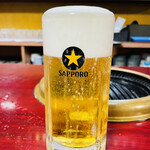 Juujou Hayashi - 生ビール中 550円