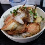 塩そば専門店 桑ばら - 揚げ鱧塩そばと鮭ハラス丼の定食