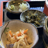相模屋 - 料理写真:切り干し大根と小松菜？の油炒め。付け合わせ美味しい。こういうのが作りたい！