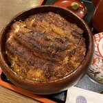 炭焼うな富士 - 櫃まぶしのアップです